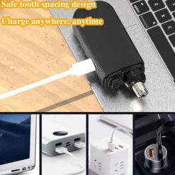 Electric Nose Hair Shaving Tool Professional Nose Trimmer Dual-Edge Blades USB Charging for Face Care