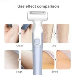 Electric Razors For Women For Leg Face Arm Bikini Armpit Pubic Hair Electric Shaver For Women Painless Cordless Battery Powered Portable Face Body Shavers