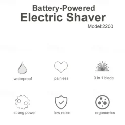 Electric Razors For Women For Leg Face Arm Bikini Armpit Pubic Hair Electric Shaver For Women Painless Cordless Battery Powered Portable Face Body Shavers