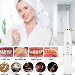 Electric Sonic Dental Irrigator Scaler Teeth Whitening Portable Ultrasonic Tartar Calculus Remover Teeth Cleaning Tool