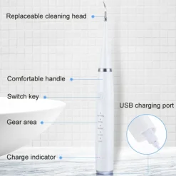 Electric Toothbrush Sonic Dental Scaler Teeth Whitening kit Tooth Whitener Calculus Tartar Remover Tools Cleaner Stain Oral Care