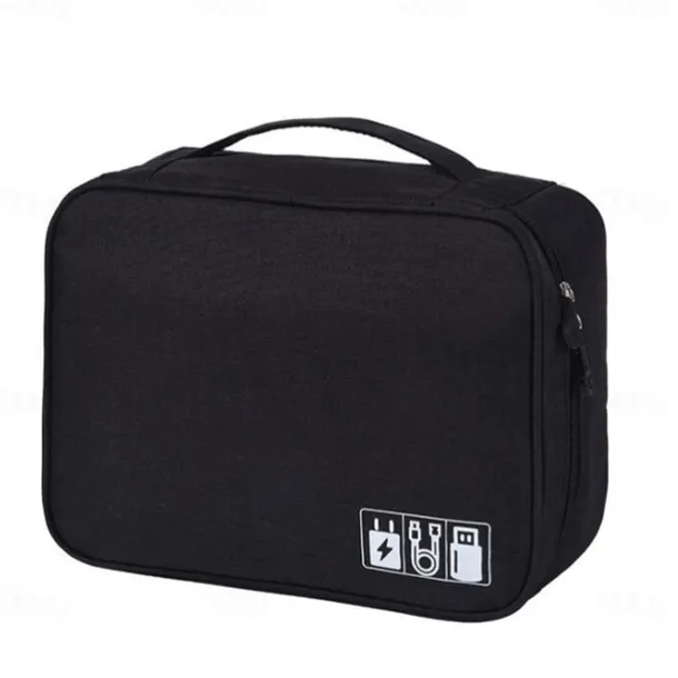 Electronics Organizer, Travel Universal Cable Organizer Bag, Waterproof Electronics Accessories Storage Cases, Storage Organizer For Cable, Charger, Phone, USB, SD Card, Hard Drives, Power Bank, Cords