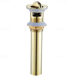 Electroplated Pop-up Water Drain With Overflow Superior Quality Faucet Accessory Antique Brass Golden and Black Finished
