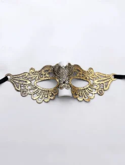 Elegant Black Lace Masquerade Mask for Women – Gothic Venetian Style Party and Halloween Costume Accessory