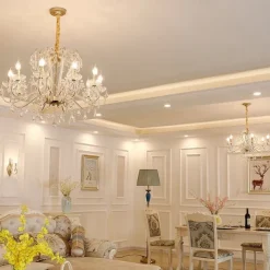 Elegant Candle Crystals Chandeliers Modern Crystal Chandelier Chandeliers Pendant Ceiling Light Fixture Island Chandelier