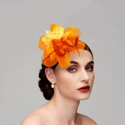 Elegant Feather Net Fascinators Hats with Feathers Fur Floral 1PC Special Occasion Kentucky Horse Race Ladies Day Headpiece dress to impress Race Day Dress