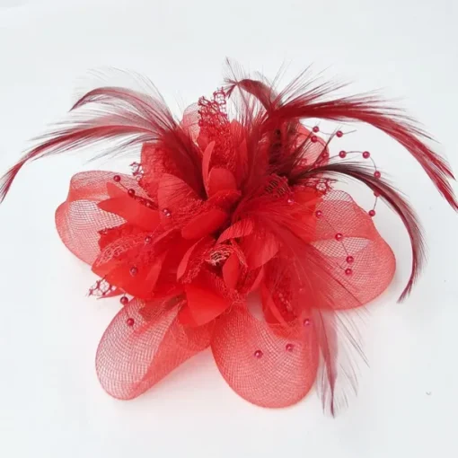 Elegant Feather Net Fascinators Hats with Feathers Fur Floral 1PC Special Occasion Kentucky Horse Race Ladies Day Headpiece dress to impress Race Day Dress