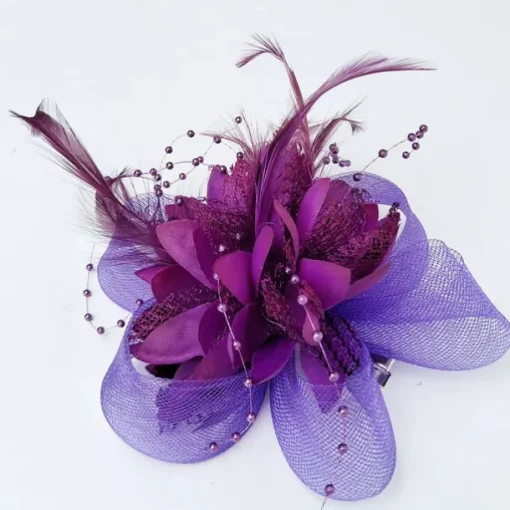 Elegant Feather Net Fascinators Hats with Feathers Fur Floral 1PC Special Occasion Kentucky Horse Race Ladies Day Headpiece dress to impress Race Day Dress