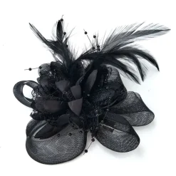 Elegant Feather Net Fascinators Hats with Feathers Fur Floral 1PC Special Occasion Kentucky Horse Race Ladies Day Headpiece dress to impress Race Day Dress