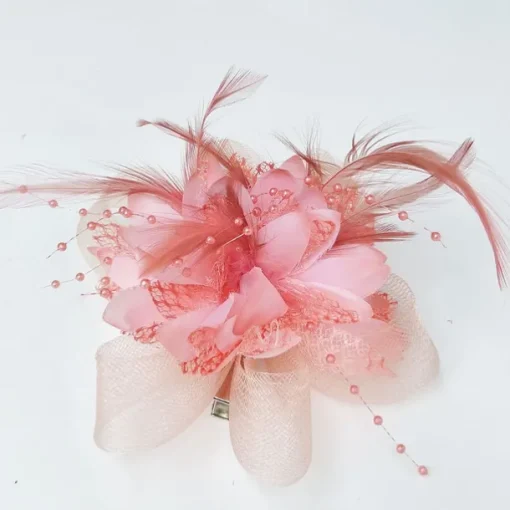 Elegant Feather Net Fascinators Hats with Feathers Fur Floral 1PC Special Occasion Kentucky Horse Race Ladies Day Headpiece dress to impress Race Day Dress