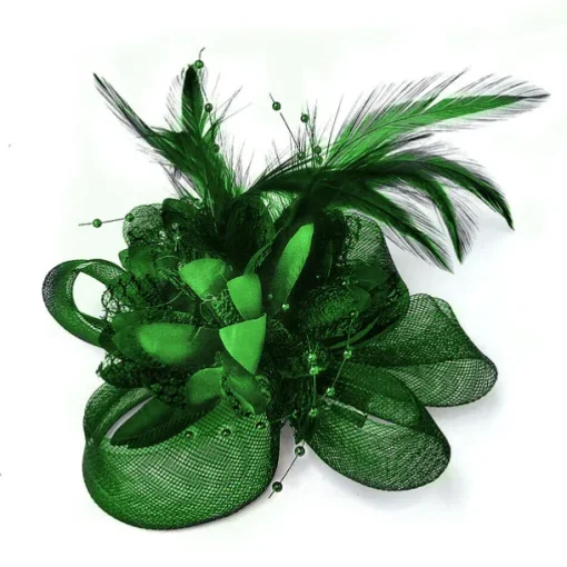 Elegant Feather Net Fascinators Hats with Feathers Fur Floral 1PC Special Occasion Kentucky Horse Race Ladies Day Headpiece dress to impress Race Day Dress