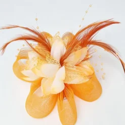 Elegant Feather Net Fascinators Hats with Feathers Fur Floral 1PC Special Occasion Kentucky Horse Race Ladies Day Headpiece dress to impress Race Day Dress