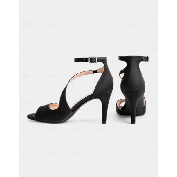 Elegant Nude Satin Peep-Toe Wedding Heels for Women - Comfortable Stiletto with Ankle Strap, Perfect for Brides and Evening Events