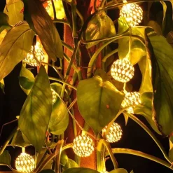 Elegant Wedding Party Reception Solar LED String Lights - Moroccan Ball Outdoor Garden Lights, Waterproof 10M-50LED, 7M-30LED, 5M-20LED Globe Lanterns for Home Decoration