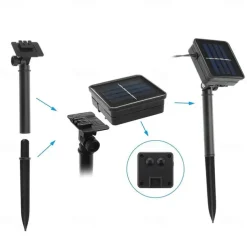 Elegant Wedding Party Reception Solar LED String Lights - Moroccan Ball Outdoor Garden Lights, Waterproof 10M-50LED, 7M-30LED, 5M-20LED Globe Lanterns for Home Decoration