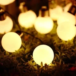 Elegant Wedding Party Reception 5M Outdoor Solar String Lights with G50 Bulbs – IP65 Waterproof LED for Wedding, Garden, Patio & Café