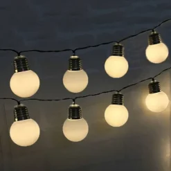 Elegant Wedding Party Reception 5M Outdoor Solar String Lights with G50 Bulbs – IP65 Waterproof LED for Wedding, Garden, Patio & Café