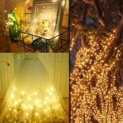 Elegant Wedding Party Reception 20M 200LED Copper Wire Fairy Lights – USB Plug 8 Modes Remote Control Waterproof for Home Garden Patio Decor