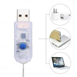 Elegant Wedding Party Reception 10M 100LED Copper Wire USB Plug-in Fairy String Lights with Remote - 8 Modes Waterproof for Birthday, Room, Valentine's Day