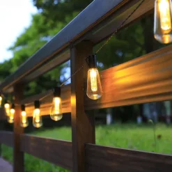 Elegant Wedding Party Reception 5M 20LED Solar Globe String Lights with Remote, Retro G50 Bulbs, IP65 Waterproof for Outdoor Garden Party, Holiday Home Decoration