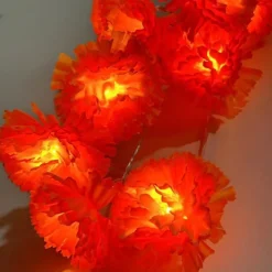 Elegant Wedding Reception Party 10LED Marigold Garland String Lights Battery Operated 1.5M/3M for Day of the Dead Home Decor