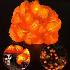 Elegant Wedding Reception Party 10LED Marigold Garland String Lights Battery Operated 1.5M/3M for Day of the Dead Home Decor