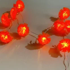 Elegant Wedding Reception Party 10LED Marigold Garland String Lights Battery Operated 1.5M/3M for Day of the Dead Home Decor