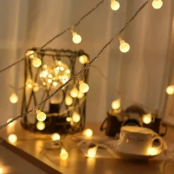Elegant Wedding Reception Party 3M LED String Lights 20 LED Mini Balls Wedding Fairy Light Holiday Party Outdoor Courtyard Decoration Lamp USB Powered