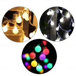 Elegant Wedding Reception Party 3M LED String Lights 20 LED Mini Balls Wedding Fairy Light Holiday Party Outdoor Courtyard Decoration Lamp USB Powered