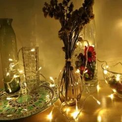 Elegant Wedding Reception Party USB LED Canopy String Lights, 3M/5M/10M Full Sky Star Fairy Lights with Remote Control 8 Modes for Christmas Garden & Wedding Decor