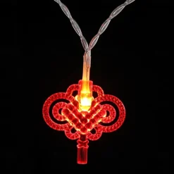 Elegant Wedding Reception Party 3M/6M LED String Light New Year's Decoration Wedding Birthday Party Supplies Chinese Knot Lantern Spring Festival Christmas Lamp