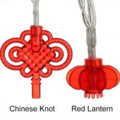 Elegant Wedding Reception Party 3M/6M LED String Light New Year's Decoration Wedding Birthday Party Supplies Chinese Knot Lantern Spring Festival Christmas Lamp