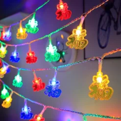 Elegant Wedding Reception Party 3M/6M LED String Light New Year's Decoration Wedding Birthday Party Supplies Chinese Knot Lantern Spring Festival Christmas Lamp