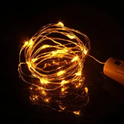 Elegant Wedding Reception Party 30pcs/10pcs LED Wine Bottle String Lights with Cork, 1m/2m 20 LEDs, Battery-Powered Bottle Lights for Party Wedding Christmas Halloween Bar Decor Lamp