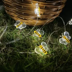 Elegant Wedding Reception Party Honey Bee Fairy String Lights Battery Operated Bee String Light Decorative Lights for Wedding Summer Party Indoor Outdoor Decoration