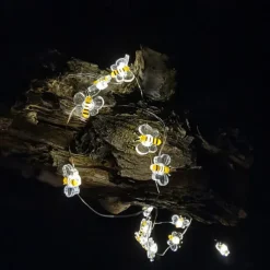 Elegant Wedding Reception Party Honey Bee Fairy String Lights Battery Operated Bee String Light Decorative Lights for Wedding Summer Party Indoor Outdoor Decoration