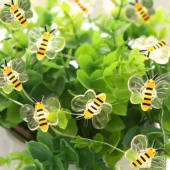 Elegant Wedding Reception Party Honey Bee Fairy String Lights Battery Operated Bee String Light Decorative Lights for Wedding Summer Party Indoor Outdoor Decoration