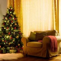 Elegant Wedding Reception Party 3Mx3M 3Mx2M USB LED Curtain String Lights Remote Control Fairy Lights New Year Christmas Valentine's Day Outdoor Wedding Home Decoration