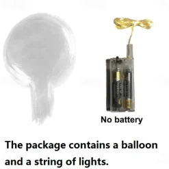 Elegant Wedding Reception Party LED Balloon Luminous Party Wedding Supplies Decoration Transparent Bubble Decoration Birthday Party Wedding LED Balloons String Lights Christmas Gift