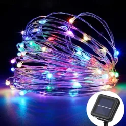 Elegant Wedding Reception Party Outdoor Solar LED String Lights Wedding Decoration 10M 33ft 100 LED 8 Lighting Modes Waterproof Fairy Lights Garden Christmas Wedding Birthday Party Holiday Decoration