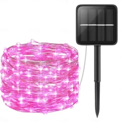 Elegant Wedding Reception Party Outdoor Solar LED String Lights Wedding Decoration 10M 33ft 100 LED 8 Lighting Modes Waterproof Fairy Lights Garden Christmas Wedding Birthday Party Holiday Decoration