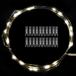 Elegant Wedding Reception Party Photo Clip LED String Lights 5M with 40 Clips for Dorm Party Garland Fairy Lights Christmas Decoration Party Wedding Bedroom Wall Bar Cabinet USB Powered