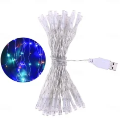 Elegant Wedding Reception Party LED String Lights USB Powered Warm White Multi Color Christmas Wedding Decoration 3m 6m 10m