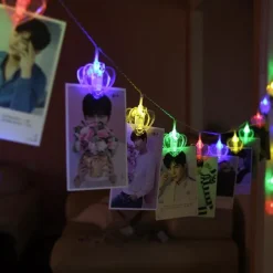 Elegant Wedding Reception Party LED Photo Clip String Lights Star Heart Butterfly for Weddings Holidays Party Christmas Bedroom Decroation 6M 40 LEDs