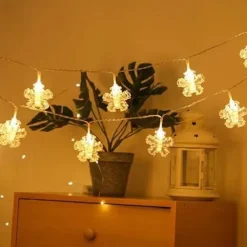 Elegant Wedding Reception Party LED Photo Clip String Lights Star Heart Butterfly for Weddings Holidays Party Christmas Bedroom Decroation 6M 40 LEDs