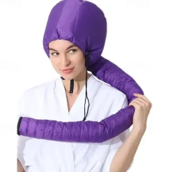 Eleganty Soft Bonnet Hood Hairdryer Attachment with Headband that Reduces Heat Around Ears and Neck to Enjoy Long Sessions - Used for Hair Styling Deep Conditioning and Hair Drying