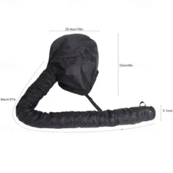 Eleganty Soft Bonnet Hood Hairdryer Attachment with Headband that Reduces Heat Around Ears and Neck to Enjoy Long Sessions - Used for Hair Styling Deep Conditioning and Hair Drying