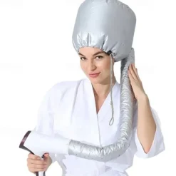 Eleganty Soft Bonnet Hood Hairdryer Attachment with Headband that Reduces Heat Around Ears and Neck to Enjoy Long Sessions - Used for Hair Styling Deep Conditioning and Hair Drying