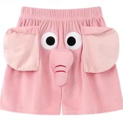 Elephant Shorts Pajama Pants Summer Shorts Cartoon Cute Flying Elephant Nose Unisex Funny Costumes Halloween Carnival
