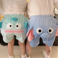 Elephant Shorts Pajama Pants Summer Shorts Cartoon Cute Flying Elephant Nose Unisex Funny Costumes Halloween Carnival